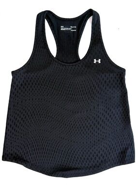 Under Armour Black Performance Racerback Tank Womens Small Excellent Condition